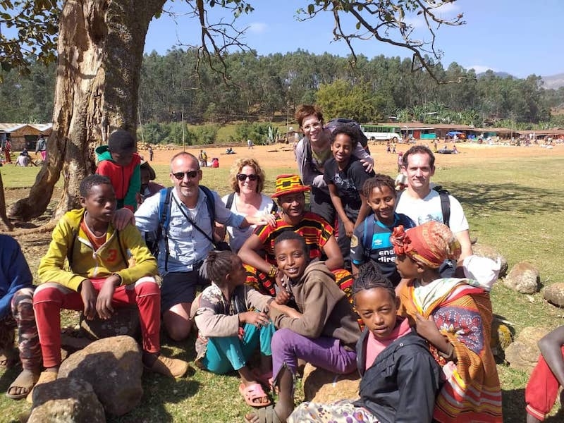 reis naar Ethiopië gezin
